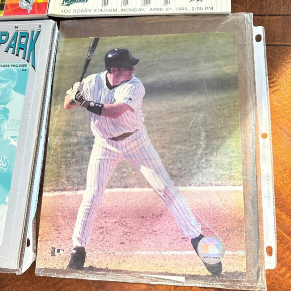 1993-99 Florida Marlins Program Lot (7 Programs) + Jeff Conine Pic World Series - Picture 4 of 7